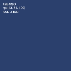 #2B406D - San Juan Color Image
